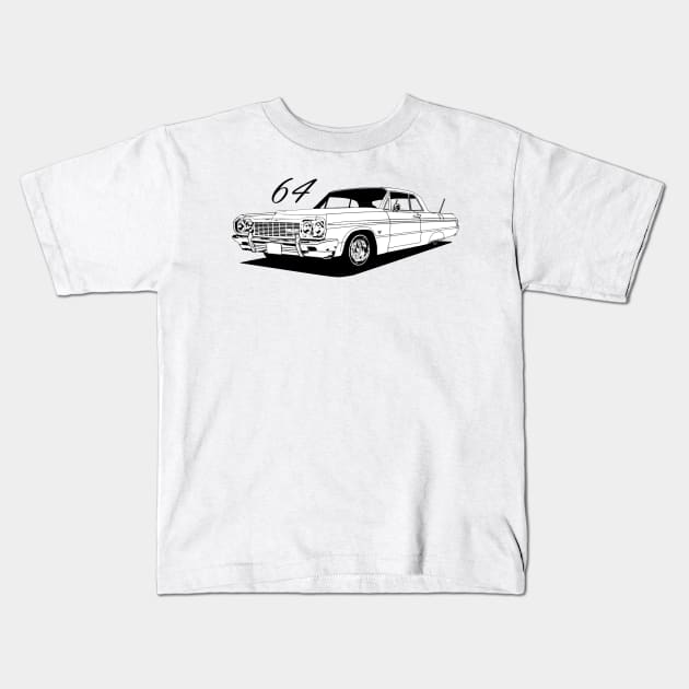 64 impala Kids T-Shirt by ThornyroseShop